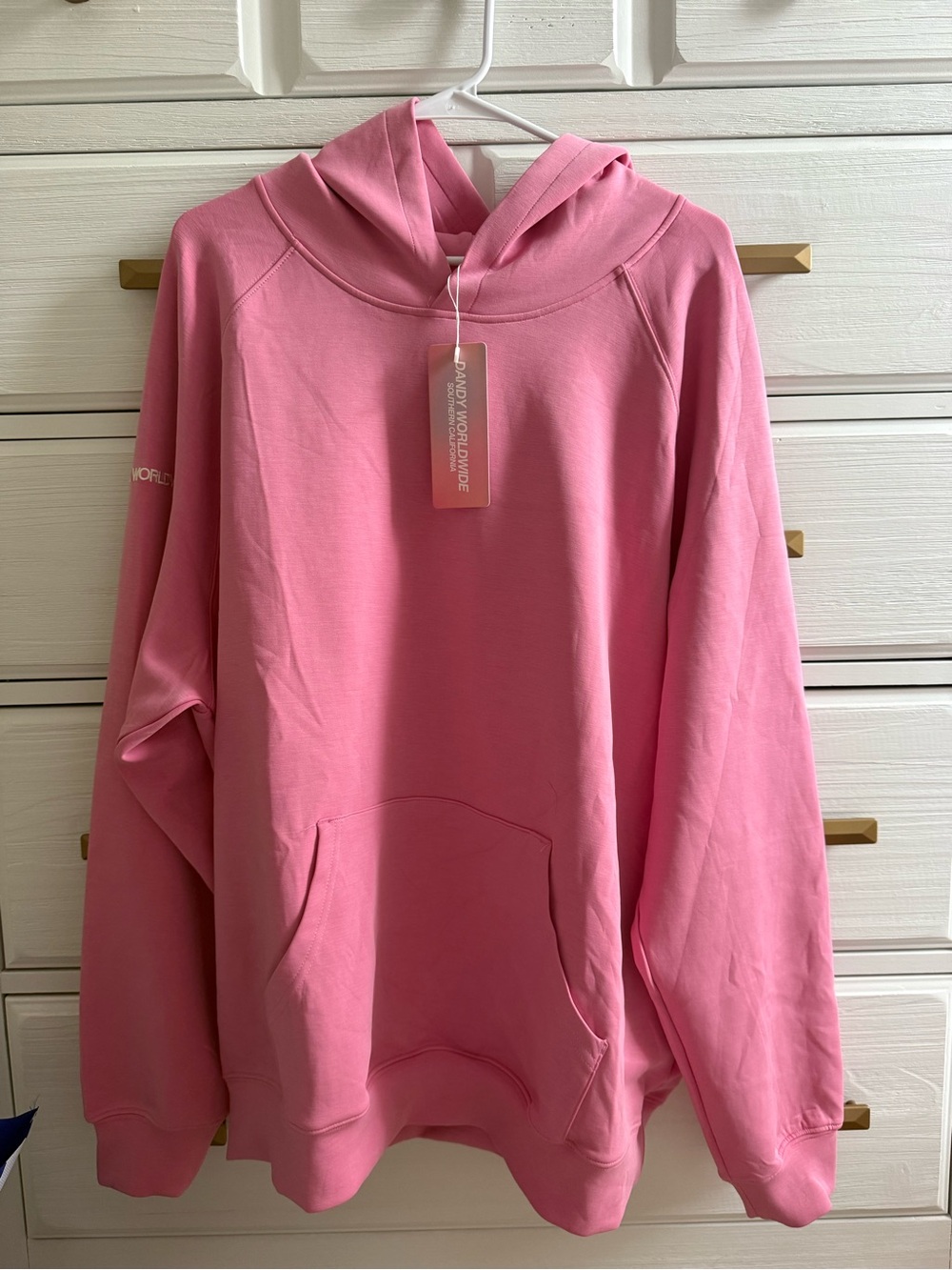DANDY worldwide pink hoodie NWT